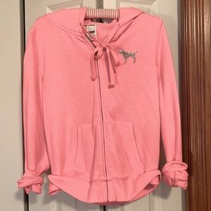 Victoria’s Secret Pink Bling Zip up Hoodie